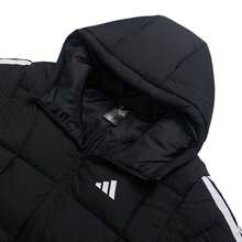Adidas ESSENTIALS Women's Down-Filled Hooded Jacket In Black - Black - View 6