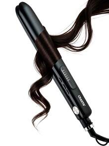 CRASTS Hair Straightener And Curler 2 In 1, Ceramic Flat Iron With 6 Adjustable Temperature 130℃ To 230℃, Fast Heating Hair Styling Tool With 360° Swivel Cord For All Hair Types, Black - Black - View 12