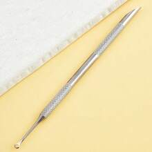 2-End Cuticle Pusher, Pre-Treatment Cuticle Pusher, Nail Art Dead Skin Remover Manicure Tool, Dead Skin Removal Tool, Suitable For Nail Cleaner Double-Sided Metal Stainless Steel Manicure (Silver) - Double-headed - View 4