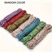 1pc 10m/393.7in Nylon Rope, Used For Fixing And Towing Items, Camping Accessories, Indoor/Outdoor Clothesline, Random Color - Nylon Rope - View 4