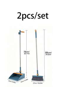 2pcs/Set Perlengkapan Pembersih Rumah Penting untuk Ruang Tamu, Termasuk Set Sapu & Pengki, Set Sapu & Pengki Lipat Besar, Sapu Rumah Tangga, Pengki, Desain Tebal, Sempurna untuk Pembersihan Pasca Pesta Halloween - Sapu warna-warni - View 11