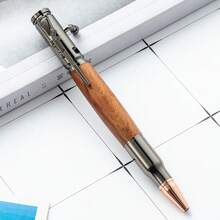 Custom Engraved Bullet Pen, Personalized Wooden Barrel Pen, New Police Officer Gift, Police Academy Graduation Gift, Military Gift - Multicolor - View 14