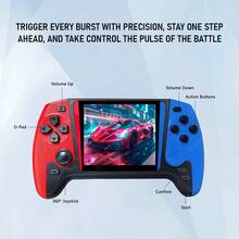 Retro Handheld Game Console, 3.5-Inch IPS Full-Angle HD Screen, Durable Structure, Compact Design, Long Battery Life, Must-Have For Nostalgia Enthusiasts, ABS Material, Portable Gaming Device, - View 6
