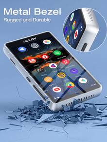 144GB Android 14 MP3 Player With Bluetooth & WiFi, 4" Touch Screen Music Player, Built-In Speaker, Support App Download, Expandable Up To 512GB, Compatible With Streaming Music Platforms - View 10