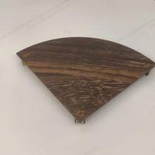 1pc Small Space-Saving Vintage Wooden Corner Shelf, Multi-Functional Display Rack, Rustic Brown, Suitable For Kitchen, Coffee Bar, Farmhouse Style Bathroom, Dining Room, Farmhouse Decor, Wall-Mounted Storage Organizer - Brown - View 5
