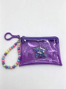 Fashion Star PVC Quicksand Color Transparent Color-Changing Bag, Card Holder, Red Envelope Pouch, Earphone Case, Zipper Small Wallet Pendant - Multicolor - View 16