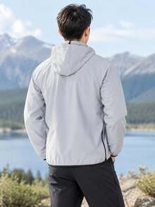 Under Armour 男士運動夾克 Pjt Rock Unstoppable Jkt 連帽訓練休閒開襟外套 1380538-011 - 灰色 - 查看 6
