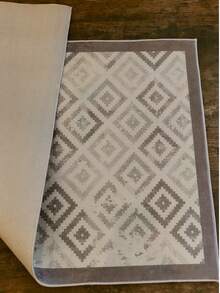 Non-Slip, Washable, Digitally Printed Rug, Runner, Kitchen Rug - Light Grey - View 5