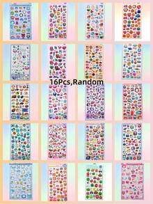Colorful 3D Epoxy Resin Stickers - Solid Stickers - Cute Animal Series, Exquisite Appearance, 3D Design, Waterproof Self-Adhesive Decorative Stickers, Comfortable Touch, Strong Decorative Atmosphere, Suitable For DIY Decoration, Toys, Instruction Manuals, Diaries, Notebooks, Laptops, Phone Cases, Etc. - Multicolor - View 15