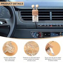 1/2pcs Car Air Vent Aromatherapy Empty Bottle, Compact Cute Practical Air Vent Decor Clip - A - View 3