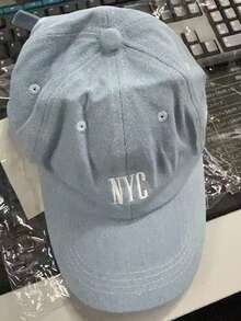 1pc New York Embroidered Baseball Cap - Unisex, Adjustable Breathable Snapback, Retro New York Street Style Hat - Baby Blue - View 11