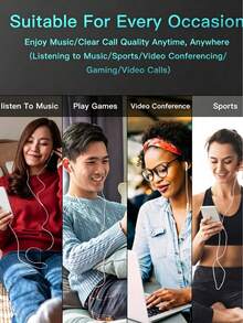 Type-C Interface Wired In-Ear Headphones | Voice Call Noise Reduction + HiFi Stereo Ultra-Low Latency, Compatible With IPhone 15 Plus/16/17/18 Pro Max, Compatible With Most USB-C/Type-C Interface Devices, Compatible With Samsung Galaxy S25/S24/S23/S22/S21/S20 - View 8
