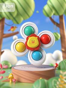 Suction Cup Cat Spinner Toy, Window Perch Companion Interactive Play Toy For Indoor Cats, Self Play Boredom Relief Cat Teaser Toy, Durable Bite Resistant Pet Toy To Burn Extra Energy - Multicolor - View 11