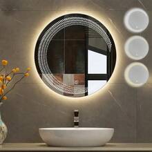 Mirror Front Lamp - Circular Luna 3d -40X40cm - View 11