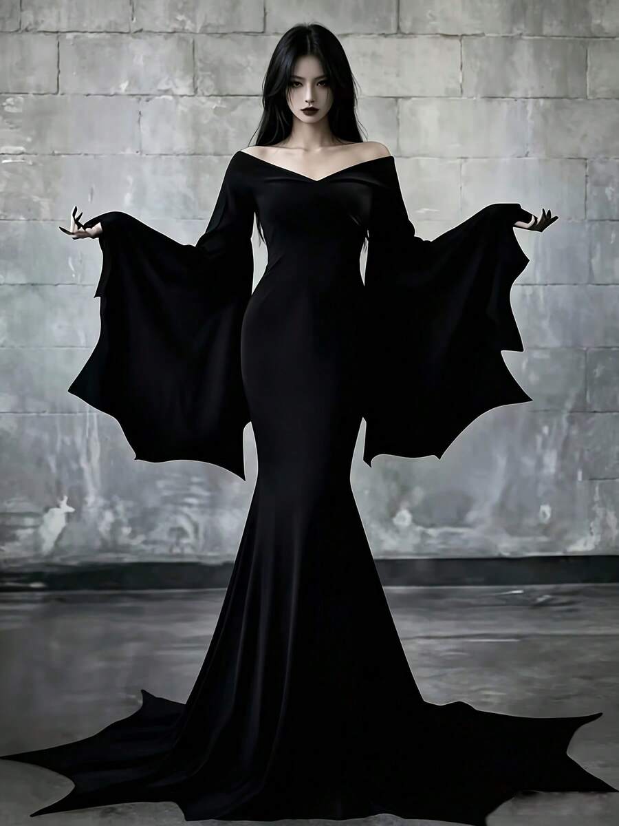 Women Maxi Dresses - Black - View 1