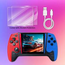 Retro Handheld Game Console, 3.5-Inch IPS Full-Angle HD Screen, Durable Structure, Compact Design, Long Battery Life, Must-Have For Nostalgia Enthusiasts, ABS Material, Portable Gaming Device, - View 10