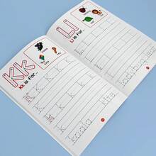 Lachilly Buku Latihan Menulis Alfabet Bahasa Inggris 26, 28 Halaman, Buku Latihan Menulis yang Dapat Digunakan Kembali dan Dihapus, Alat Tulis Pendidikan Montessori, Perlengkapan Belajar Prasekolah dan Taman Kanak-kanak - MultiWarna - View 12