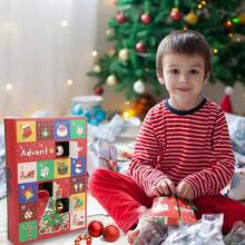 5Pcs Christmas Advent Calendar Box 24-Grid Christmas Countdown Fillable Empty Box Kids Gift New Year Party Supplies Home Decor - Tree - View 7