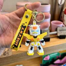 Hasbro Gundam Warrior Cartoon Keychain, Transformers Keychain, Gundam Car Key Chain, Backpack Small Pendant - Multi-color - View 7
