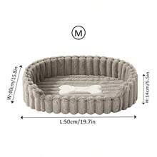 1pc Pet Bed For Cats And Dogs, Winter Warmth And Insulation, Suitable For Small, Medium And Large Pets, Plush Material With High-Density Sponge, Fast Rebound, Semi-Enclosed Bottom, Anti-Slip And Moisture-Proof, Puppy House, Kitten House - Multicolor - View 17