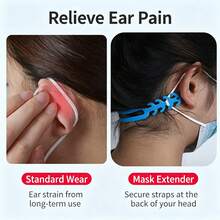 5/10pcs Anti-Strangulation Belts | Soft Silicone, Multi-Gear Adjustment, Mask Extender To Prevent Ear Pain | Fits All Ear-Loop Masks, Essential For Long-Term Mask Wearers - Multicolor - View 3