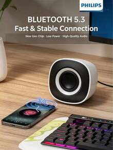 PHILIPS SPA2201 Wired Computer Speakers Desktop Mini Soundbar For PC/Laptop/Home/TV/Gaming Console With Bass - View 6