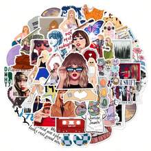 asmodee 50pcs Taylor Swift Stickers For Luggage, Water Bottle, Notebook - Style Random - View 3