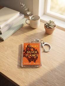 1pc/5pcs ACOTAR BookCover Aesthetic Fantasy Bookish Acrylic Keychains, Popular Fantasy Literature "" Classic Book Cover Art Series Pattern Pendant, Backpack And Car Key Decoration, Gift For Book Lovers, Reading Aesthetics And Literature Fans - Multicolor - View 10