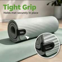 2pcs 3D Printing Yoga Mat Storage Clips Yoga Mat Fixing Buckles No Binding Needed To Prevent Yoga Mat From Loosening And Unfolding Gym Fitness Accessory - Multicolor - View 1