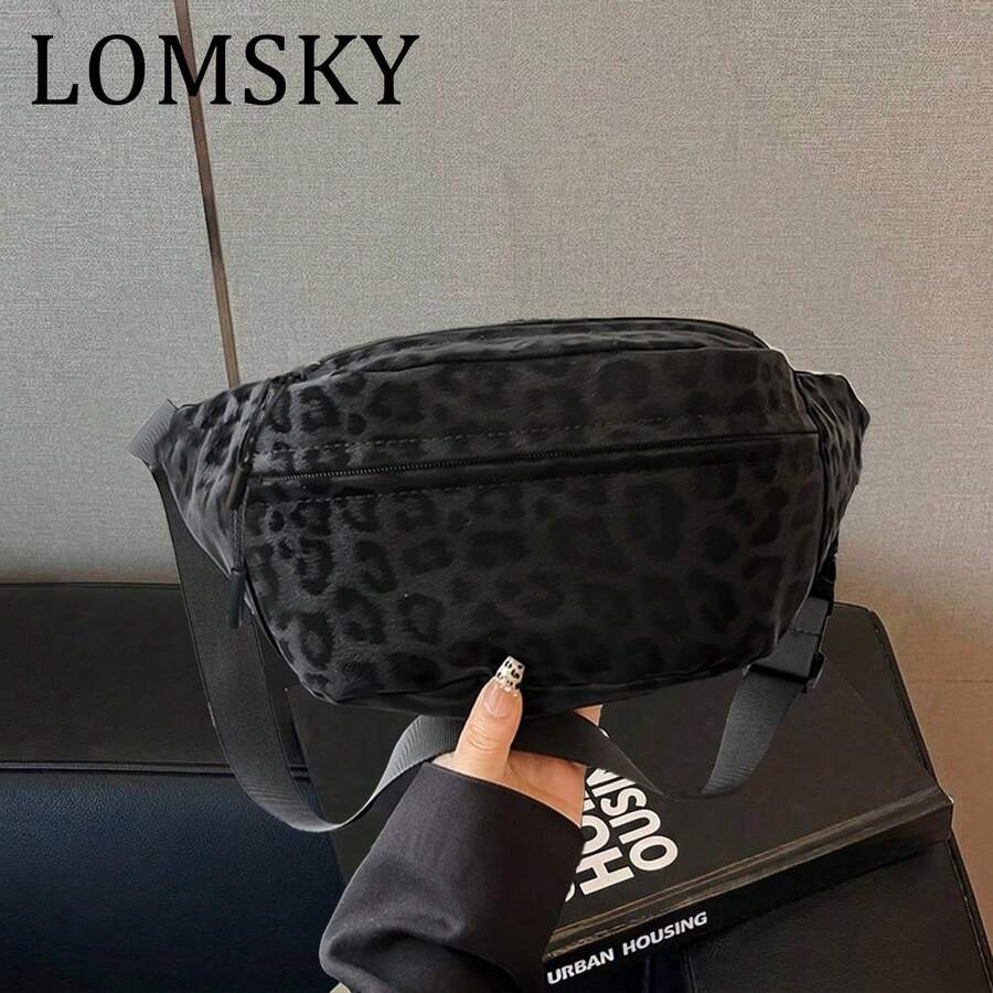Retro Handbag With Adjustable Wide Shoulder Strap And Multiple Zipped Pockets. Women's Crossbody Chest Bag. - Multicolor - View 1