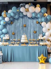 2 Packs Photo Booth Backdrop Metallic Foil Fringe Curtains, Large Square Rain Curtains, Backdrops, Suitable For Birthdays, Wedding Seasons, Parties, Graduation Ceremonies, Mother's Day, Various Party Decoration Backdrops - Multicolor - View 4