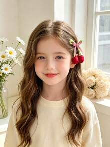 2pcs Multicolor Tulip Hair Clip,Cute Bow Tulip Hairpin,Pastoral Vacation Style,Elegant Sweet Hair Accessories Gift For Girl Teen Daily Christmas Party - Multicolor - View 7