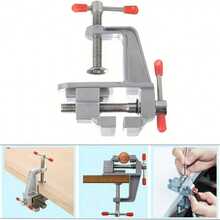1pc Mini Aluminum Alloy Bench Vise, C-Clamp Table Vise, Portable Small Desktop Clamp, DIY Craft Jewelry Woodworking Fixed Vice, Adjustable Workbench Clamping Tool - Bench Vise - View 9