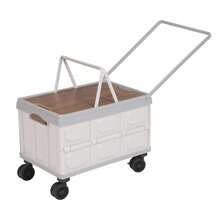 Portable Large Capacity Rolling Cart, Foldable Organizer Box For Outdoor,Store,Camping,Picnicking,Kitchen - Grey - View 4