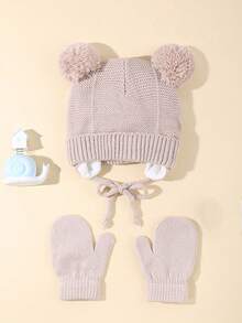 Embroidered Infant Knit Hat, Warm And Comfortable, Suitable For Toddlers Outdoor Play And Daily Wear - Multicolor - View 35