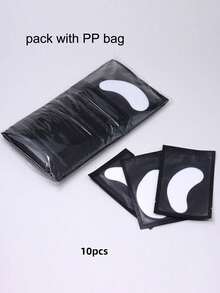 25 Pairs Eyelash Extension Gel Pads, Professional Eye Area Pads, Suitable For Eyelash Extension Stickers And Eyelid Pads, Makeup Tool - Black - View 1