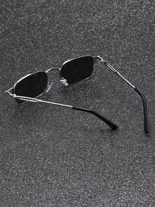 1 Pair Modern Elegant Small Frame Glasses, Multiple Colors Available, Suitable For Summer Beach, Driving And Other Occasions, Ideal Accessory For Beach Casual And Street Style - Multicolor - View 5