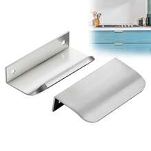 Modern Minimalist Cabinet Handles Aluminum Alloy Drawer Wardrobe Door Pulls - single hole - View 2