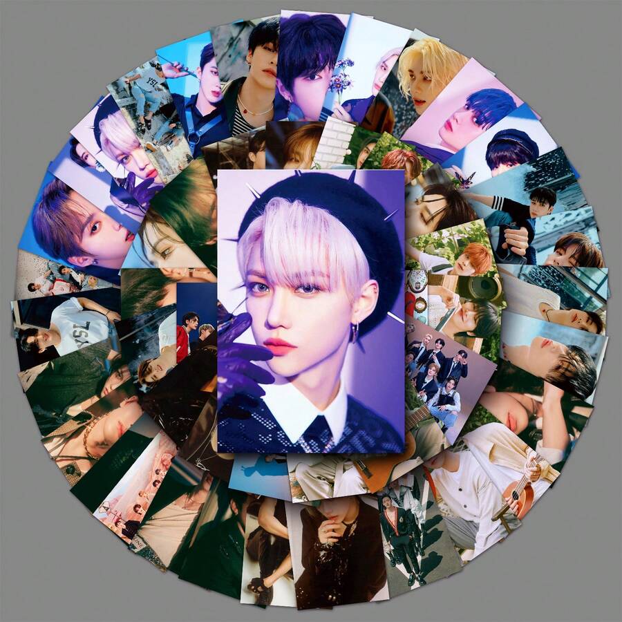 Hasbro 50pcs/Set Stray Kids Personalized Korean Boy Band Mingzhou Support Merchandise Photo Cards Decorative Phone Case Water Bottle Stickers - Multicolor - View 1