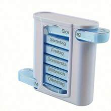 1pc 7-Day 28-Compartment Pull-Out Pill Box, Detachable Pill Box, Portable Mini Medicine Storage Organizer, Transparent Colorful Pill Box - one-size - View 2