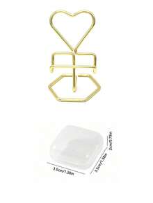 Heart-Shaped Metal Phone Stand, Easy-To-Use Iron Slouchy Desktop Phone Holder Base For Bedroom - Multicolor - View 11