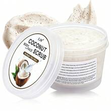 Coconut Foot Scrub, Mild Salt Grains Exfoliates Dead Skin, Deep Cleansing For Body Hands Feet, Gentle And Easy Rinse, Unisex For All Skin Types, Leaving Skin Smoother - Coconut - View 1