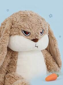 Boneka Kelinci Bertelinga Panjang yang Pemarah, Kelinci Ekspresi Marah, Boneka Kelinci Berbulu Keriting, Boneka Berbulu Wajah Melankolis, Teman Anak, Bantal Sofa, Dekorasi Kamar Unik, Hadiah Ulang Tahun yang Istimewa, Hiasan Meja, Properti Foto yang Lucu - MultiWarna - View 6