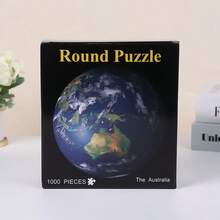 1000-Piece Circular Jigsaw Puzzle With Stunning Sun And Moon Cosmic Celestial Artwork, Gorgeous Visual Effect Once Finished. - Multicolor - View 12