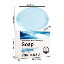 YURHERSU Hyaluronic Acid Cleansing Soap, Gentle Cleansing, Moisturizing Bath Soap. - Hyaluronic Acid Cleansing Soap - View 12