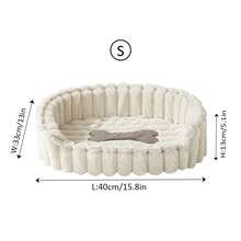 1pc Pet Bed For Cats And Dogs, Winter Warmth And Insulation, Suitable For Small, Medium And Large Pets, Plush Material With High-Density Sponge, Fast Rebound, Semi-Enclosed Bottom, Anti-Slip And Moisture-Proof, Puppy House, Kitten House - Multicolor - View 32