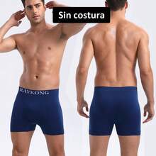 Pack 12 Calzoncillos para hombre , corte ajustado al cuerpo. Confeccionados en una sola pieza de nylon elástico y transpirable, sin etiquetas. Suaves para la piel y cómodos para moverse. - Multicolor - Ver 4