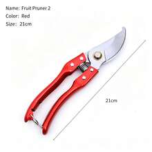 1pc Stainless Steel Garden Pruning Shears, Manual Effort-Saving Sharp Fruit Tree Pruning Scissors, Portable Multi-Function Flower And Potted Plant Trimming Tool, Suitable For Fruit Tree Branches, Flowers, Green Plants, Yard Gardening, Hardware Tool, Pruning Shears - Manual Version - View 8