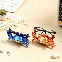 Fashionable Space-Saving Crab-Shaped Desktop Organizer, Multifunctional Phone Stand, Pen Holder, Glasses Rack, Jewelry Tray, Cute Office Decor Home Desktop Accessory - Multiple Styles - View 14