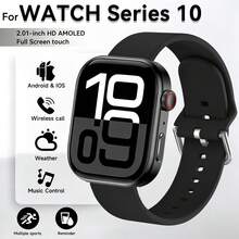 1pc 1.83-Inch Full Touch Screen Smart Watch, Unisex, Wireless Calling, Message Notification, Calorie & Distance Tracking, Multiple Sports Modes, Remote Camera, Music Control, Silicone Strap, Compatible With Android/IOS, Perfect Holiday Gift - Multicolor - View 12